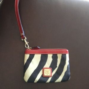 ✂Price cut! Dooney and bourke zebra clutch