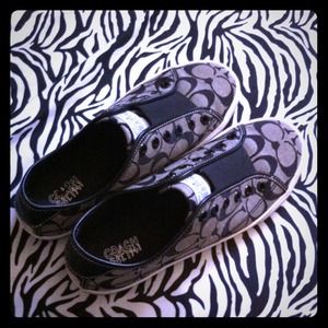Coach slip on shoes