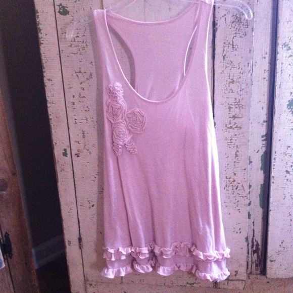Pink sheer tank