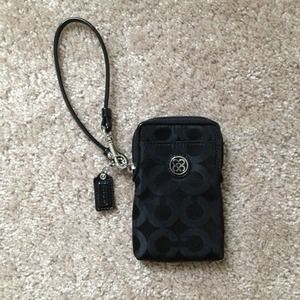 Coach Phone Holder Wristlet