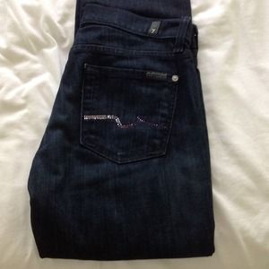 7 seven for all mankind Swarovski crystal jeans