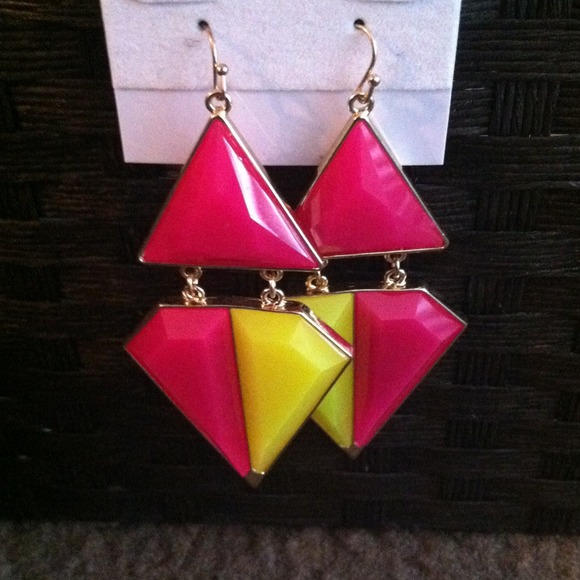 Pink Aztec Earrings