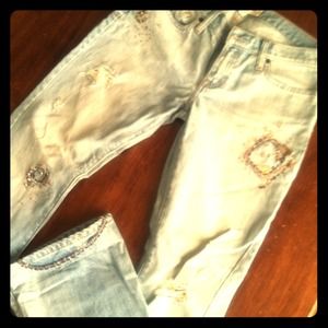 Abercrombie distressed jeans!