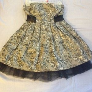 Grey,black and sliver dress