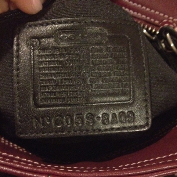 Like new pocket tote burgundy color. - Picture 2 of 4