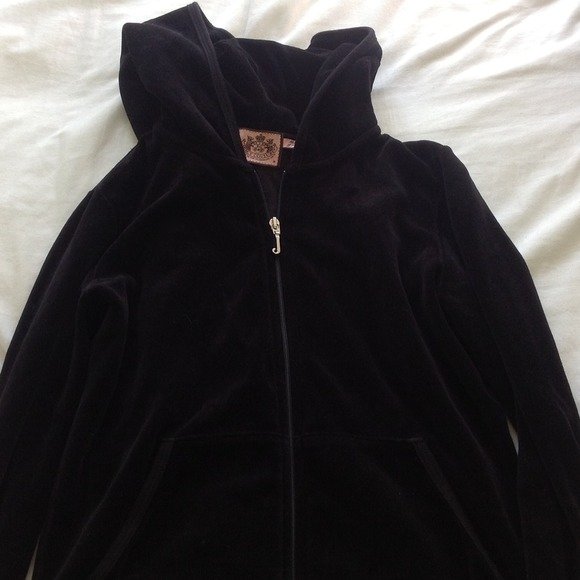 ❗REDUCED Juicy couture black velour hoodie