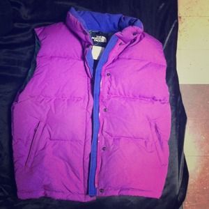 North face bubble vest purple super cute!!