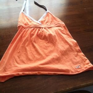 Super cute tangerine Hollister halter!