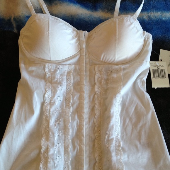 Brand New!! Guess Jeans White Corset Top