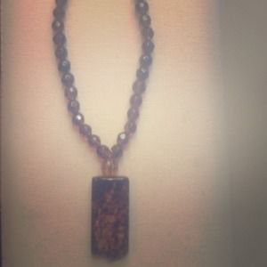 Glass beaded hand made necklace