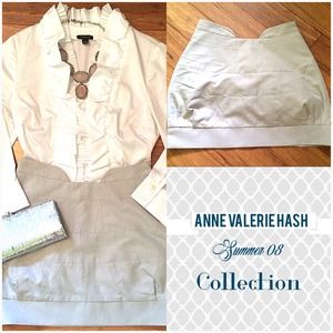 Anne Valerie Hash Taupe Mini Skirt