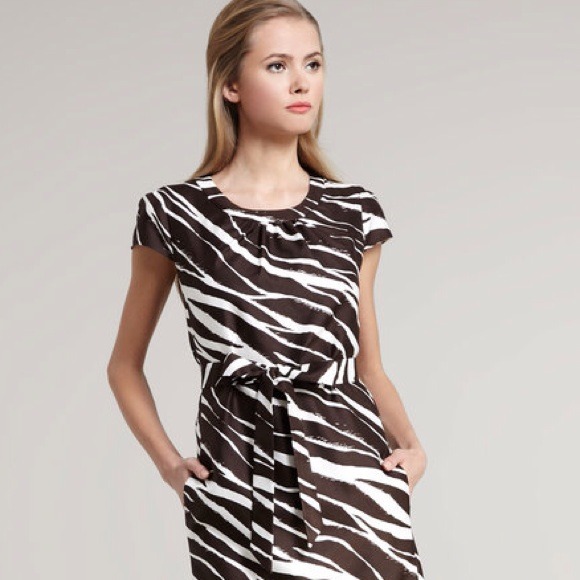 Kate spade Dorothy zebra print silk dress