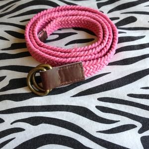 Pink braided belt!