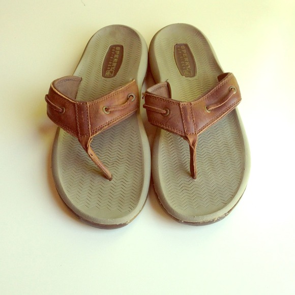 Mens Sperry Topsider Flip Flops Size 10