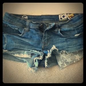 Fox jean shorts. Size 1/25 ***bundle RESERVED
