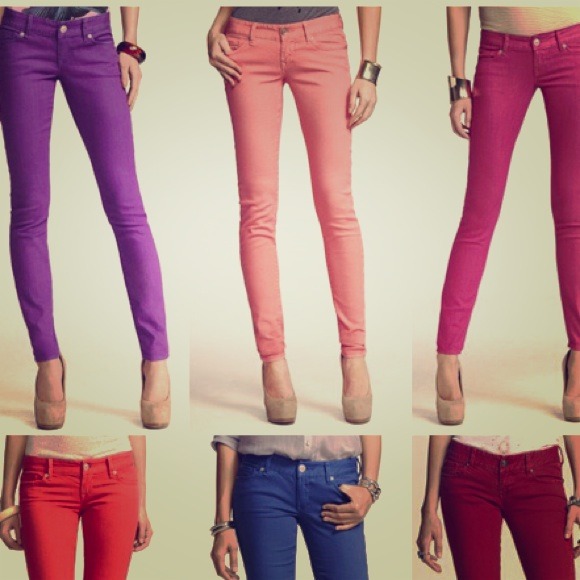 Express Zelda coral jean legging