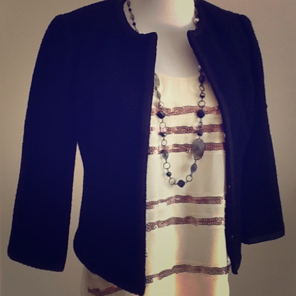 Mossimo Tops - SOLD! BNWT Ivory/Gold Sheer Doubled Sleeveless Top