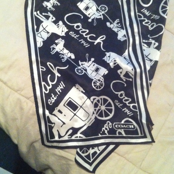 Authentic 100%Silk Coach Scarf
