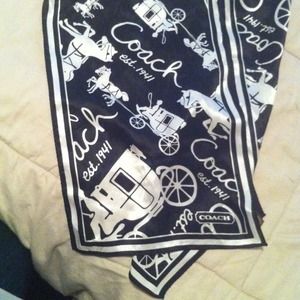 Authentic 100%Silk Coach Scarf
