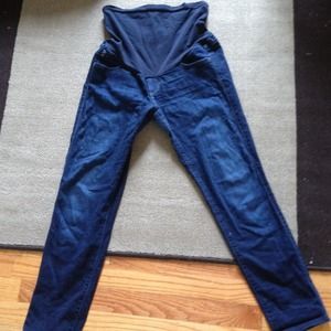 Designer maternity jeans used.