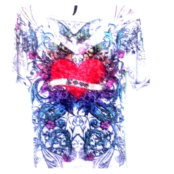 "Inked & Tattooed "Color in Motion 3/4 sleeve Tee