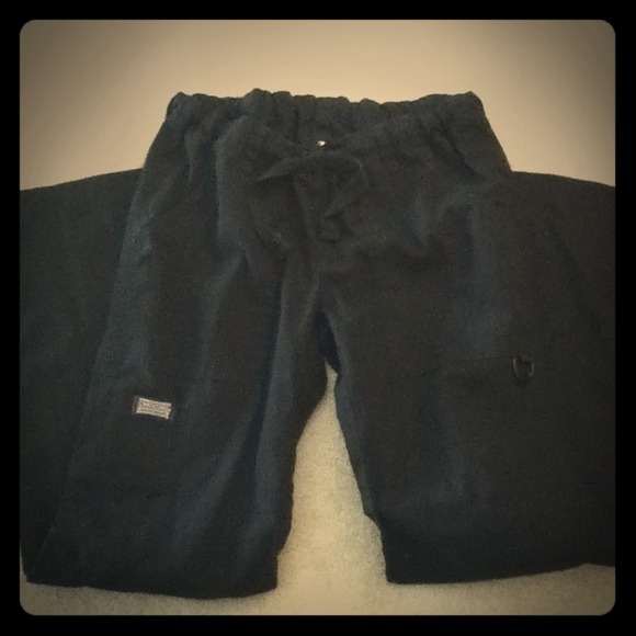 Black scrub pants