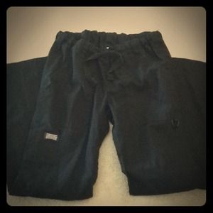 Black scrub pants