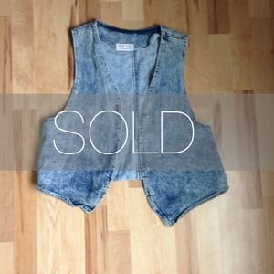 X SOLD X Acid wash vest