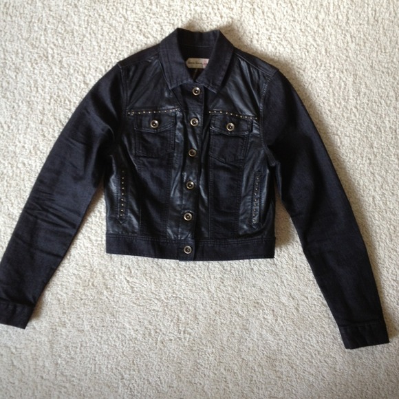 SOLD❗Denim + Leather Jacket