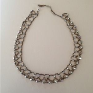 BLACK TIE silver necklace bracelet earrings set