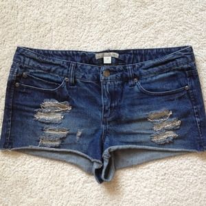 SOLD❗Denim Shorts with Chains & Holes