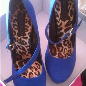 Blue Mary Janes (BUNDLE) with JustFab PinkPumps