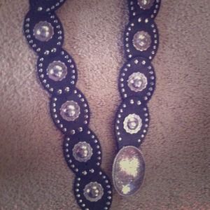Blk concho belt