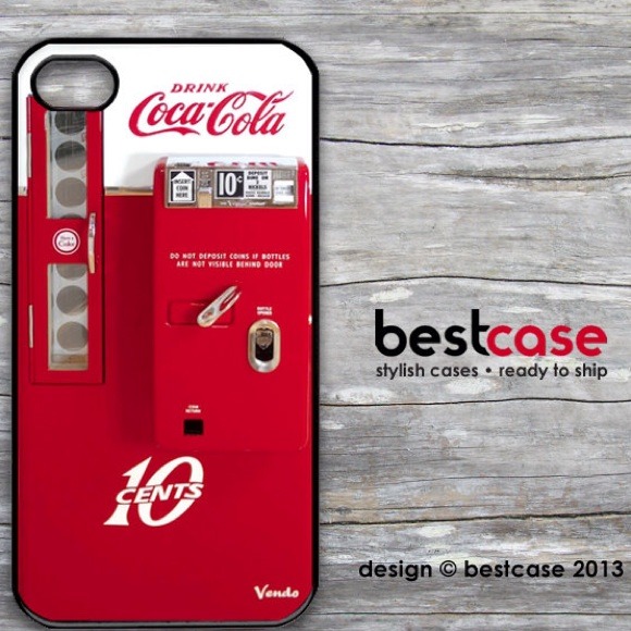 Vintage Coca Cola Machine cover iphone 4, 4S or 5