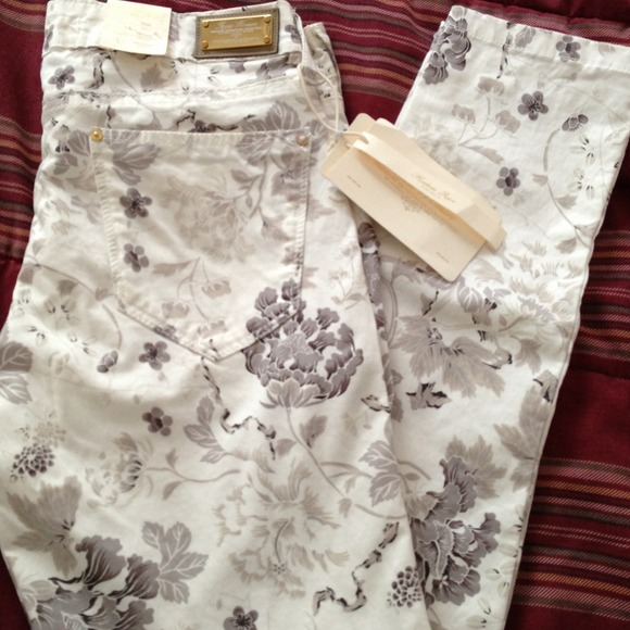 SOLD Zara Woman Printed Denim - Picture 1 of 4