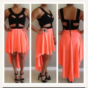 High Low Cut Out Dress