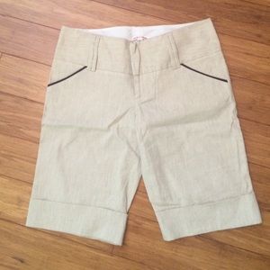 Alice + Olivia Bermuda Beige  Shorts