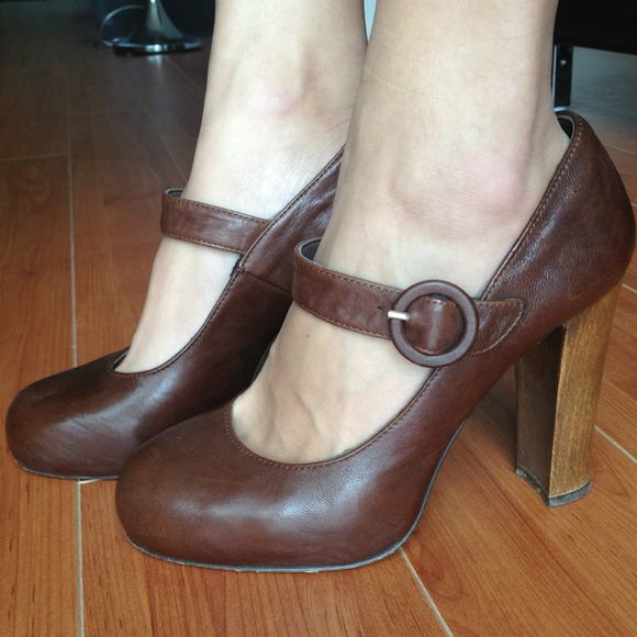 joie Shoes | Dark Brown Mary Jane Heels | Poshmark