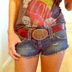 True Religion Bobby Cut-Off Denim Shorts SZ 26