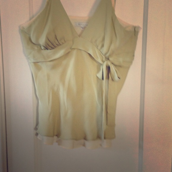 Silk spaghetti strap top