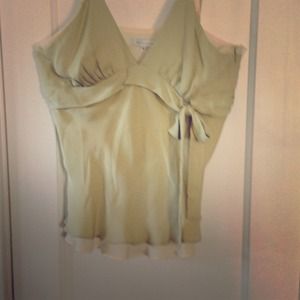 Silk spaghetti strap top