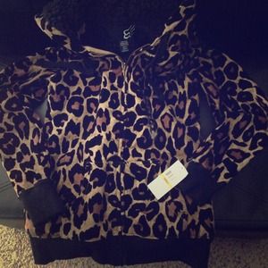 Leopard print hoodie
