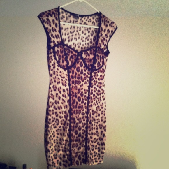 Cheetah printed dress