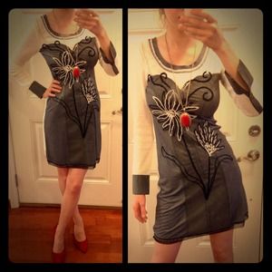 ❌SOLD❌One-of-a-kind long-sleeve dress
