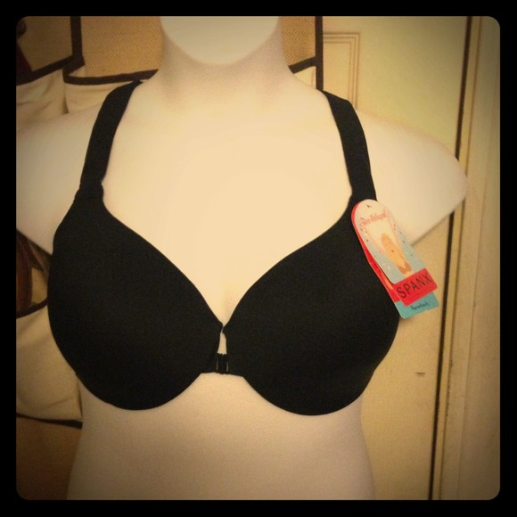40DD Spanx Bra-llelujah! Black racerback underwire