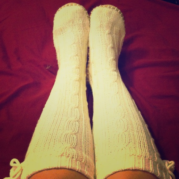 White slippers