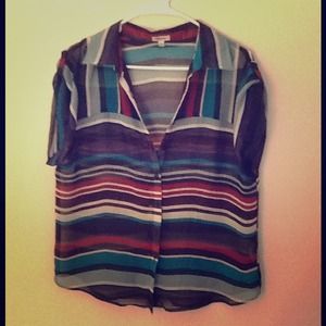 Retro button up with collar