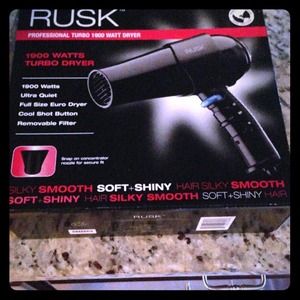 BNIB Rusk Professional Turbo 1900 Watt Hair Dryer!