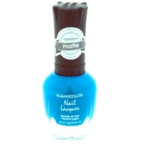 Blue nail polish