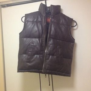 Leather vest